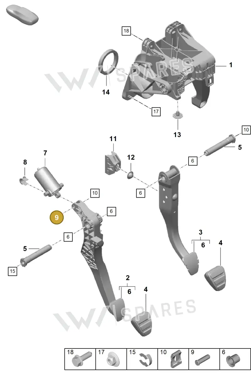 992721737 — Porsche Boxster Spyder (2019-2020) diagram p55702000, position 9