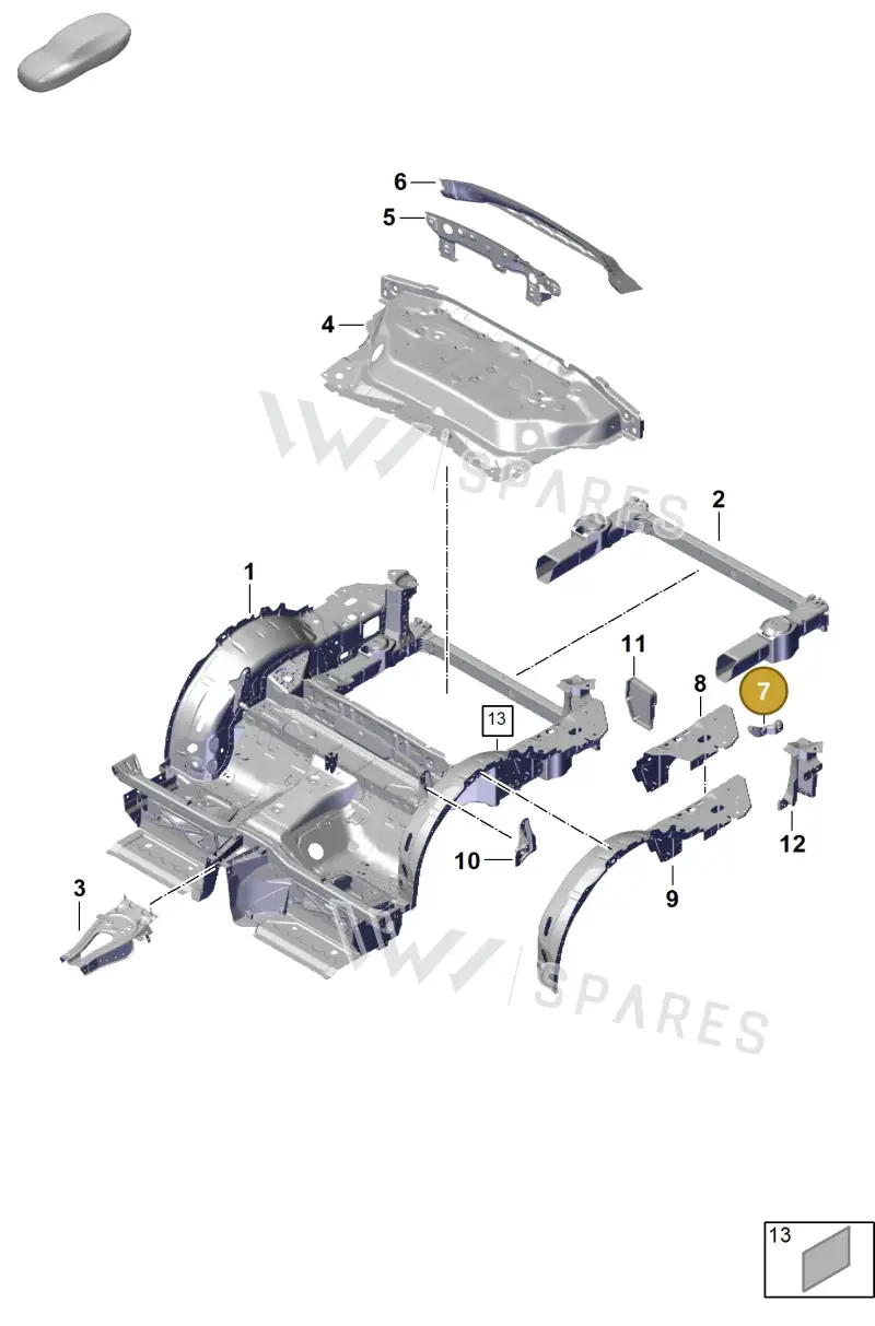 992804894AY — Porsche 911 (2024-2025) diagram p63801300, position 7
