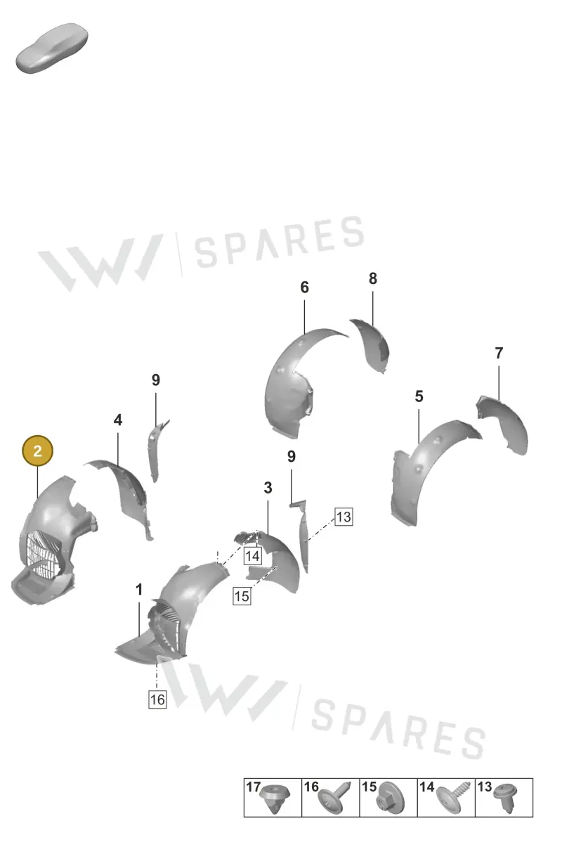 992805424C — Porsche 992 Carrera 4 GTS (2018-2024) diagram p53801750, position 2