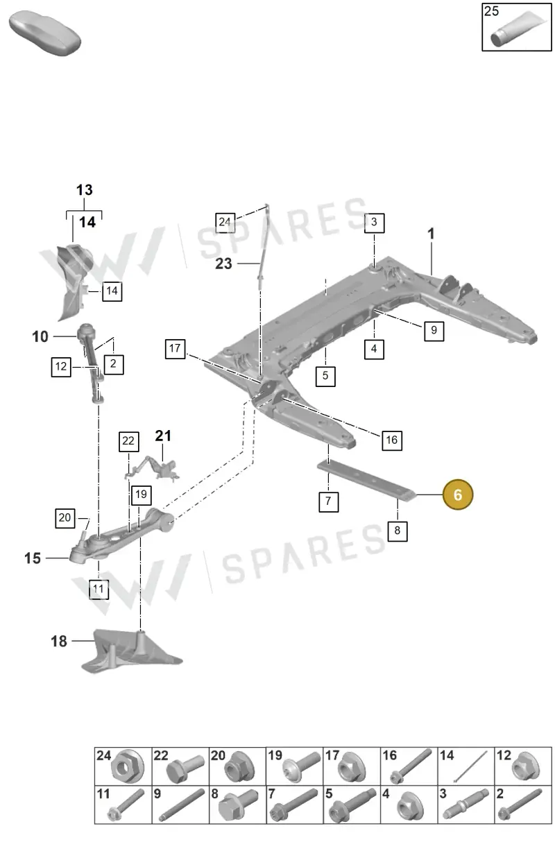 992805495 — Porsche 992 Carrera Coupe (2024-) diagram p53401000, position 6