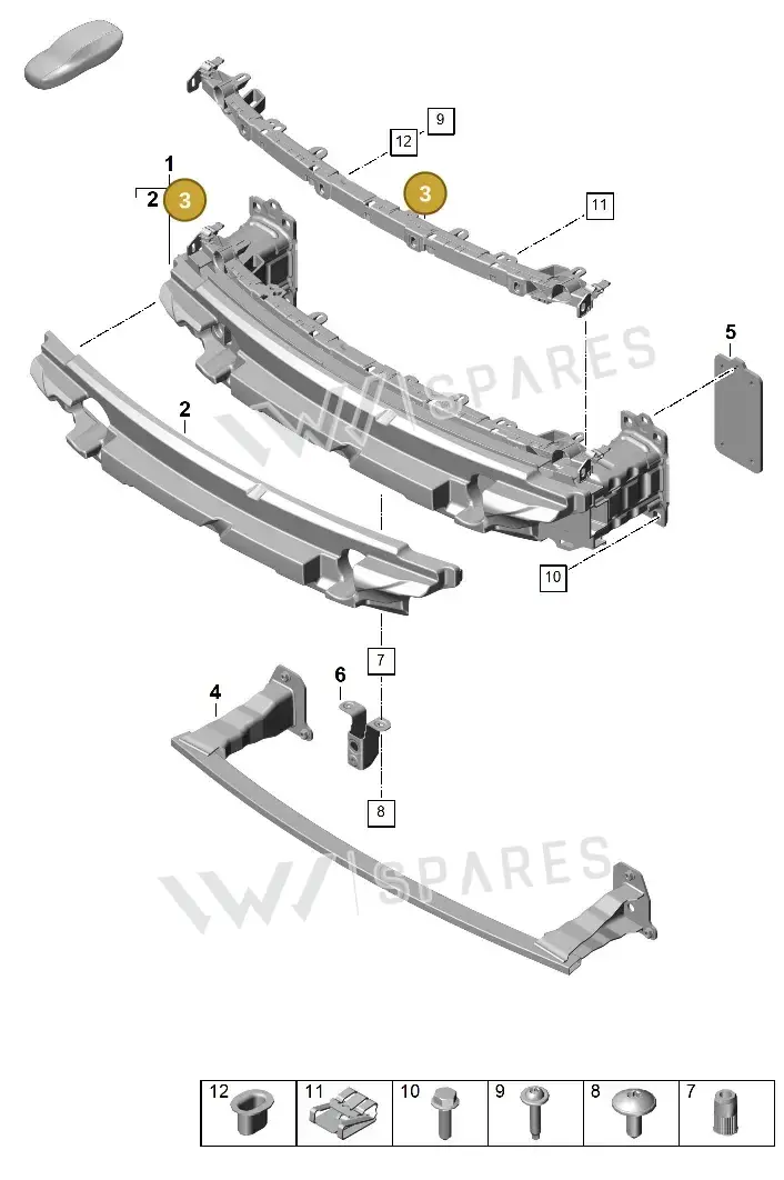 992807139A — Porsche 992 Carrera Coupe (2024-) diagram p63802400, position 3