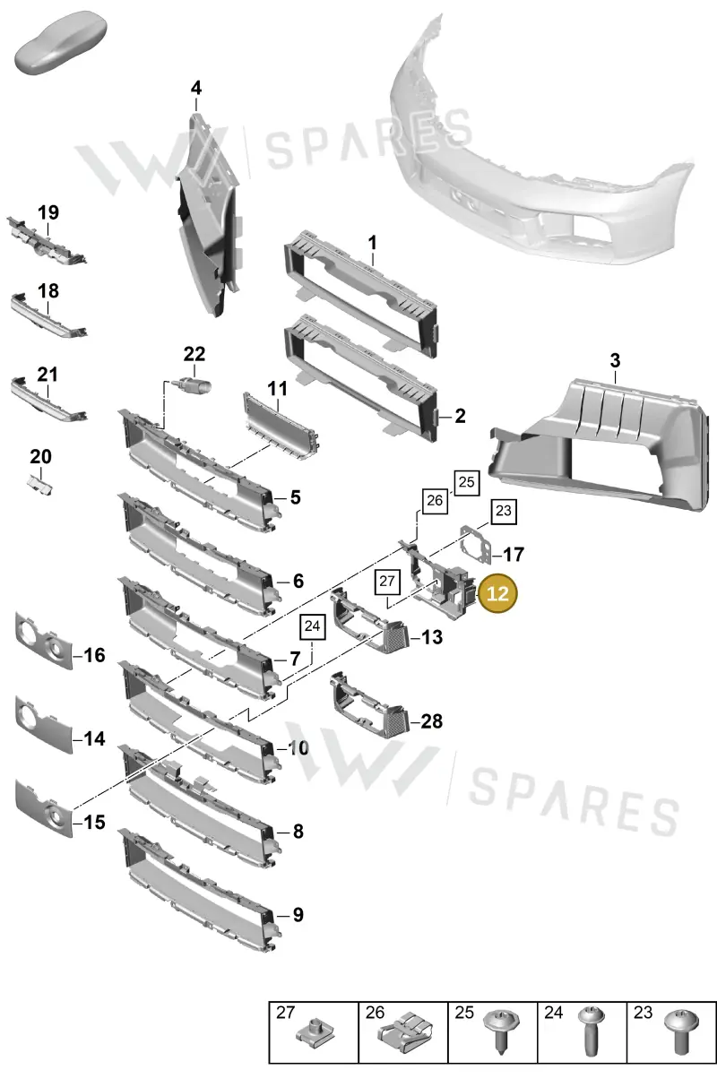 992807140A — Porsche 911 (2024-2025) diagram p63802100, position 12