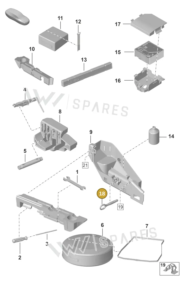 992807212 — Porsche GT3 RS (2021-) diagram p59001000, position 18