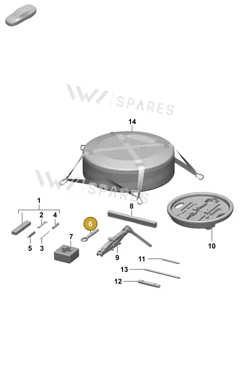 992807212 — Porsche Taycan Sport Turismo (2023-) diagram p64001000, position 6