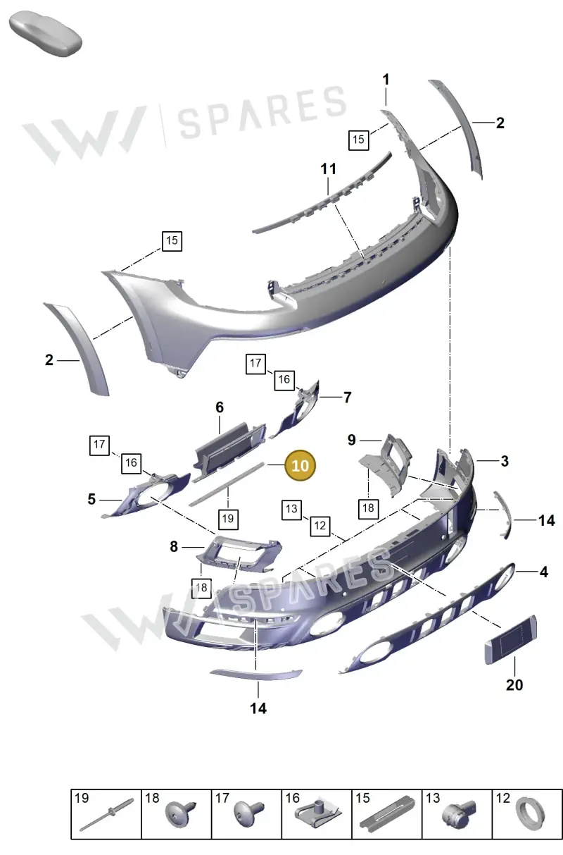 992807286A — Porsche 911 (2018-2024) diagram p53802630, position 10
