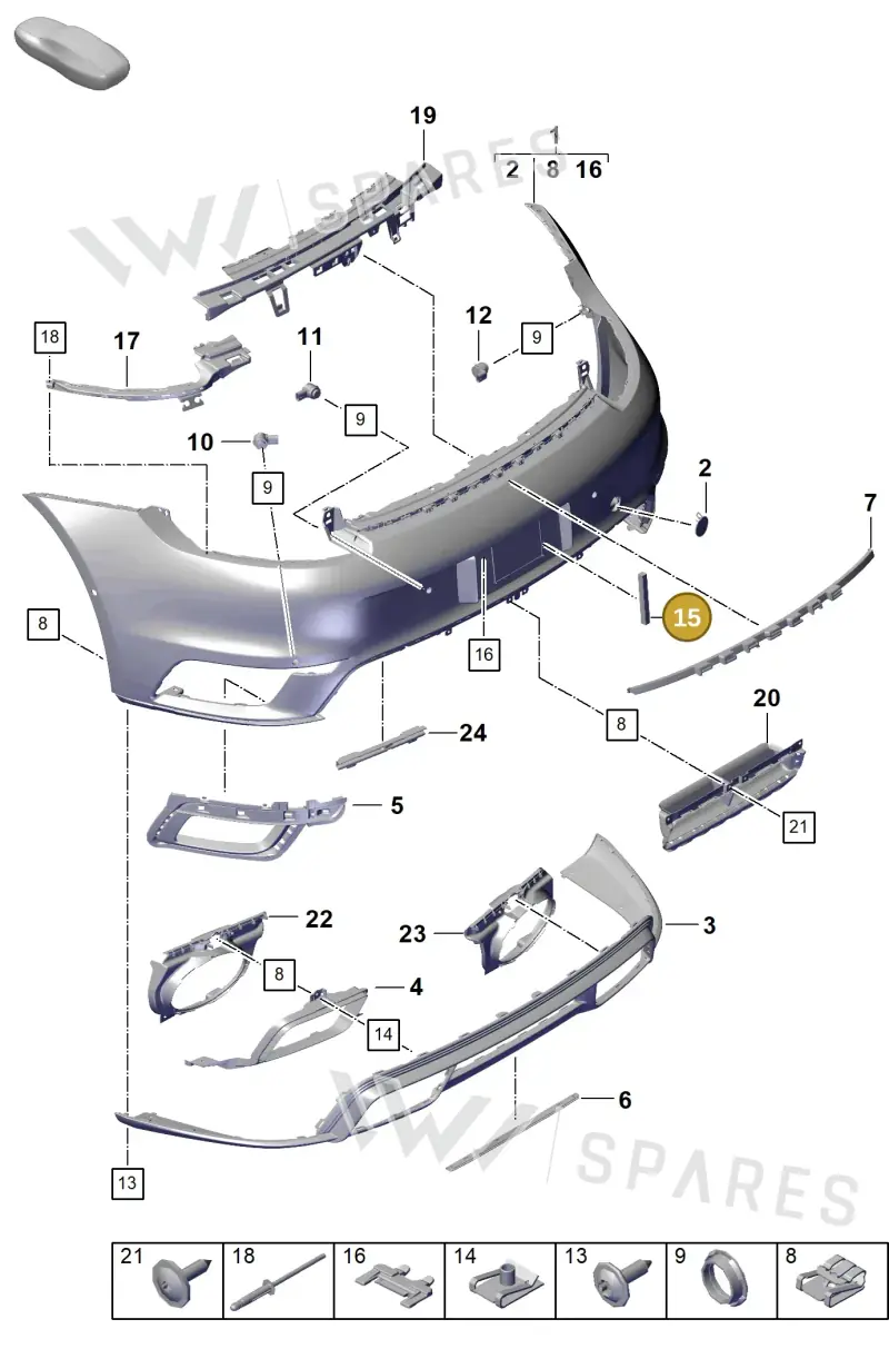 992807549 — Porsche 911 (2020-2022) diagram p57802500, position 15