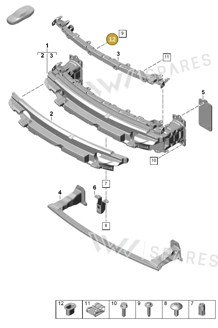 992807567 — Porsche 911 (2024-2025) diagram p63802400, position 12
