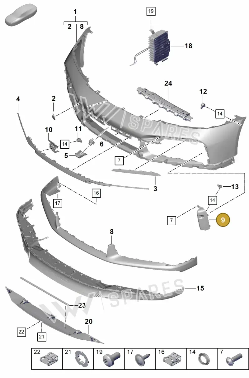 992807579BOK1 — Porsche 911 (2020-2022) diagram p57802000, position 9