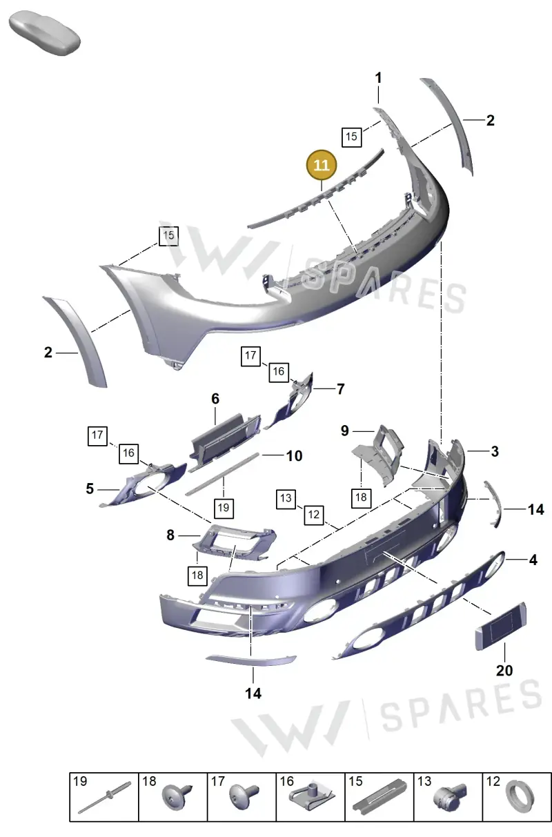 992807659LOK1 — Porsche 911 (2018-2024) diagram p53802630, position 11