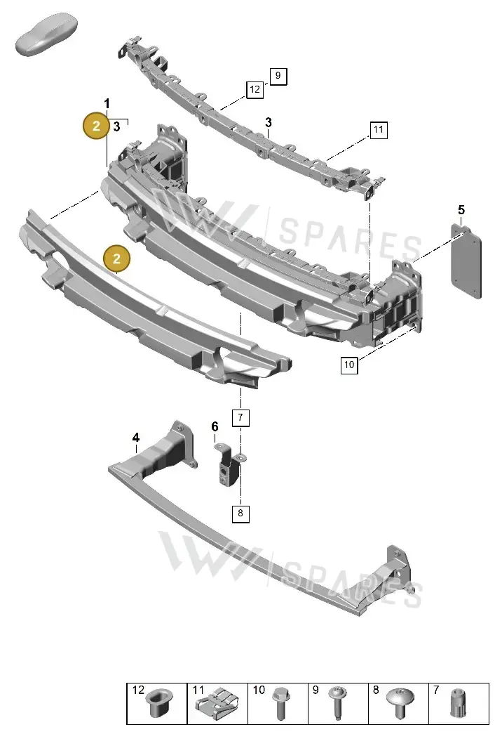 992807665K — Porsche 911 (2024-2025) diagram p63802400, position 2