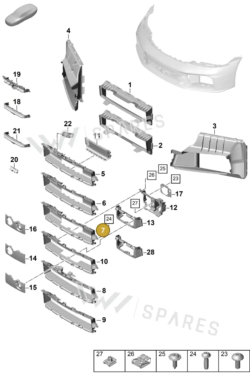 992807681CPOK1 — Porsche 911 (2024-2025) diagram p63802100, position 7