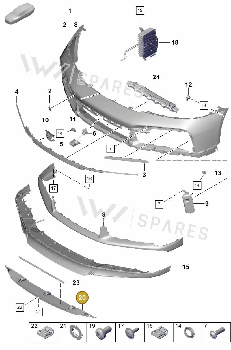 992807747A — Porsche 911 (2020-2022) diagram p57802000, position 20