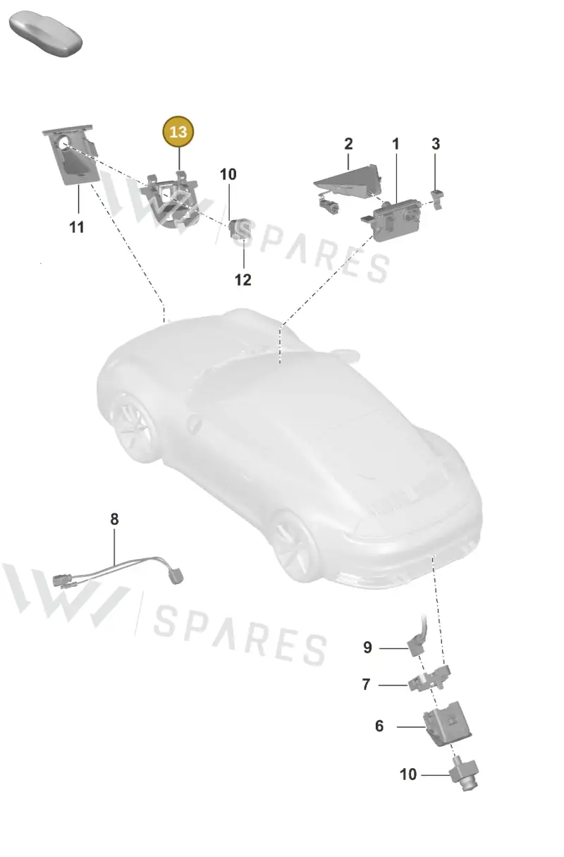 992807773B — Porsche 911 (2018-2024) diagram p53913000, position 13