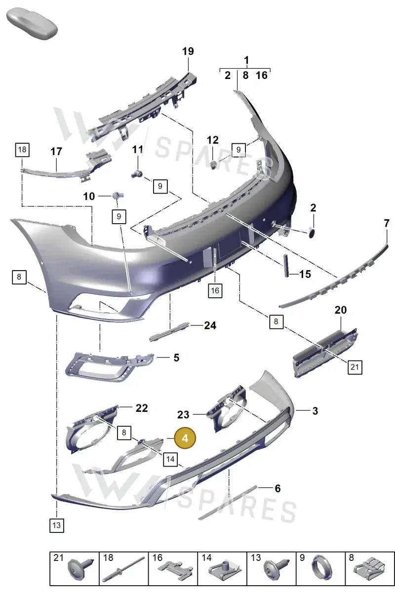 992807834DOK1 — Porsche 911 (2020-2022) diagram p57802500, position 4