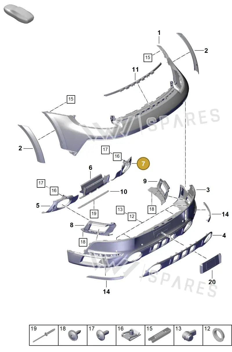 992807834KOK1 — Porsche 911 (2018-2024) diagram p53802630, position 7