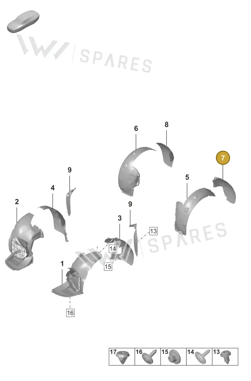 992810971F — Porsche 911 (2024-2025) diagram p53801750, position 7