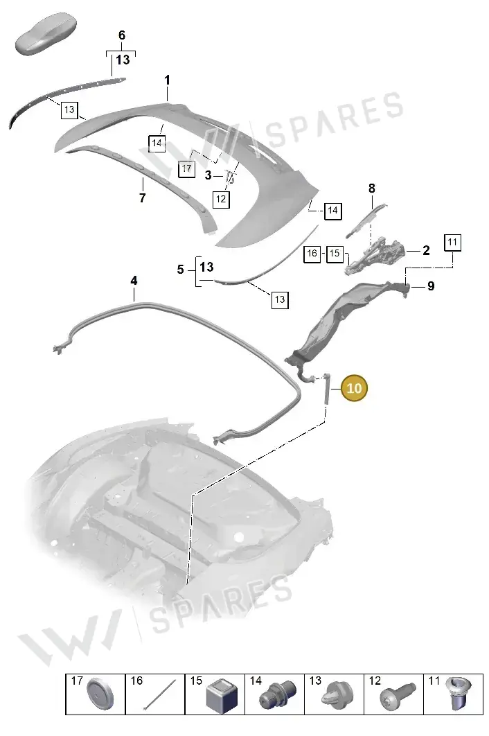 992813881 — Porsche 911 (2024-2025) diagram p63811060, position 10