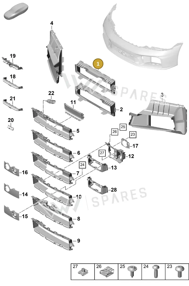 992815217GOK1 — Porsche 911 (2024-2025) diagram p63802100, position 1
