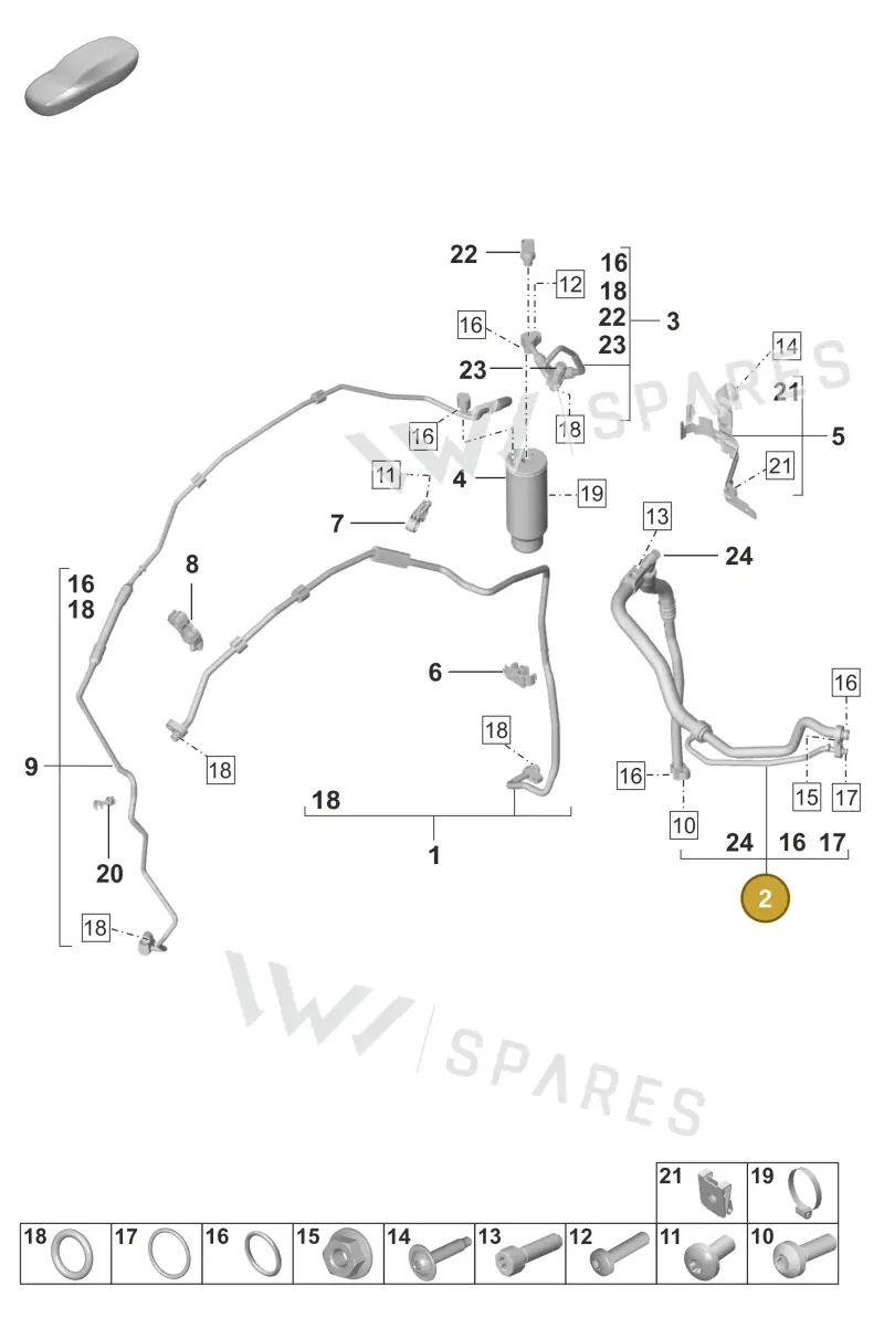 992816112E — Porsche 911 (2024-2025) diagram p53814700, position 2