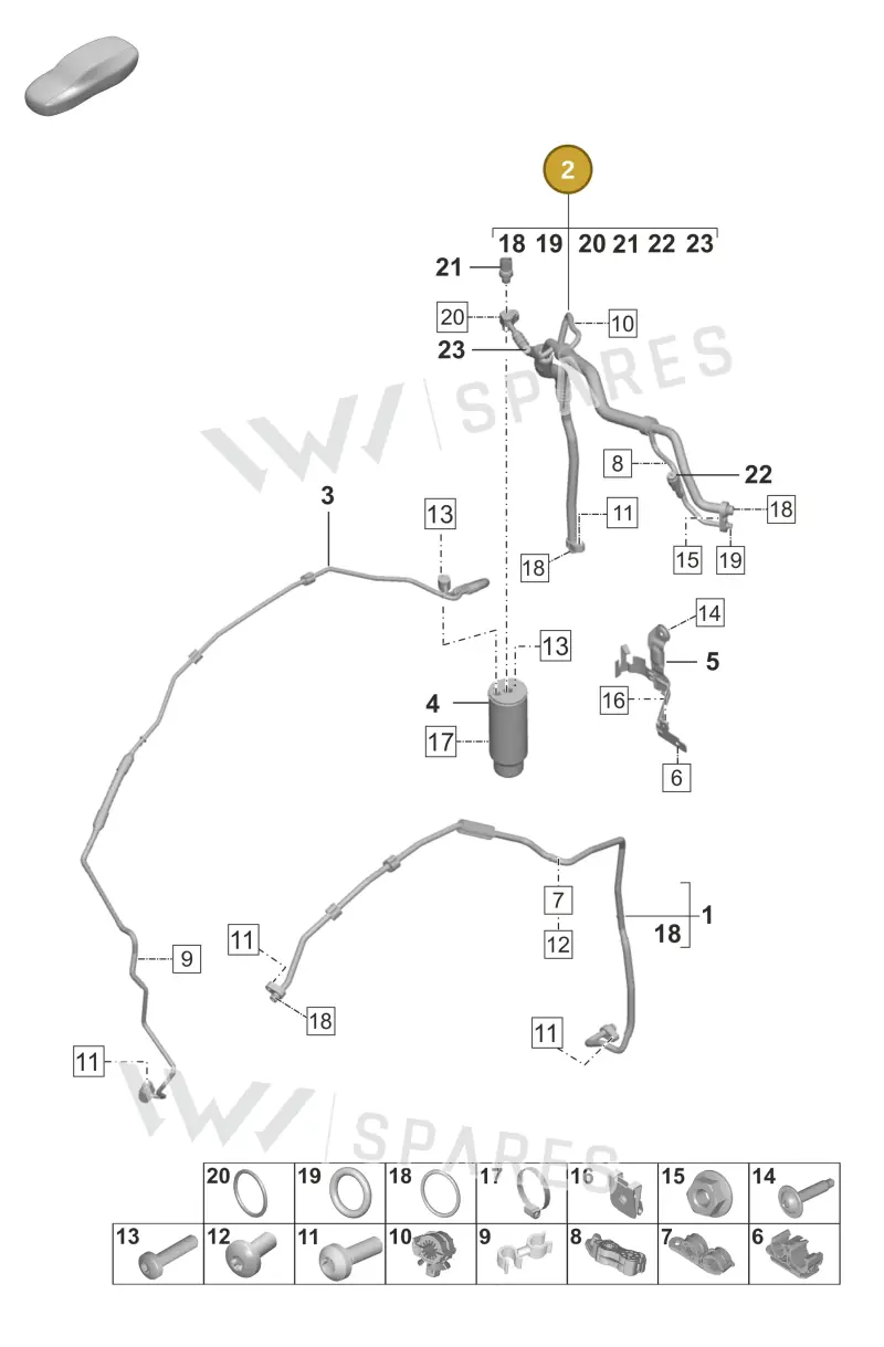 992816114C — Porsche 911 (2018-2024) diagram p53814701, position 2