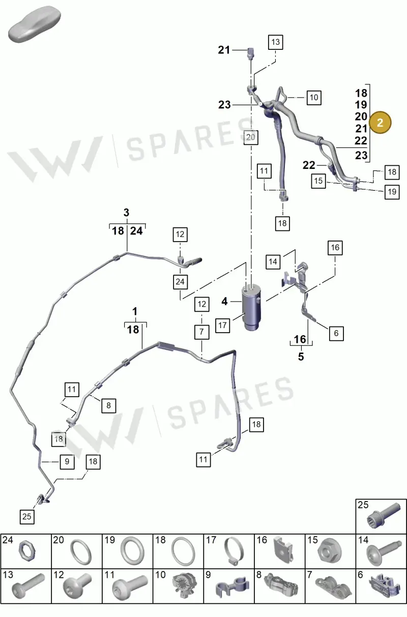 992816114C — Porsche 911 (2020-2022) diagram p57814710, position 2