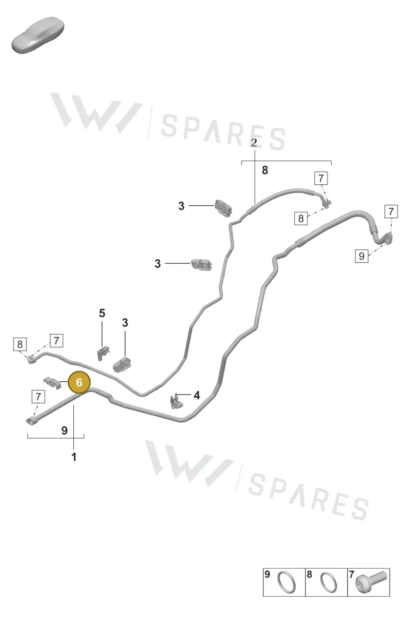992816593A — Porsche 911 (2024-2025) diagram p53814500, position 6