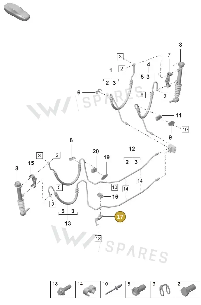992816595 — Porsche 911 (2024-2025) diagram p53402120, position 17