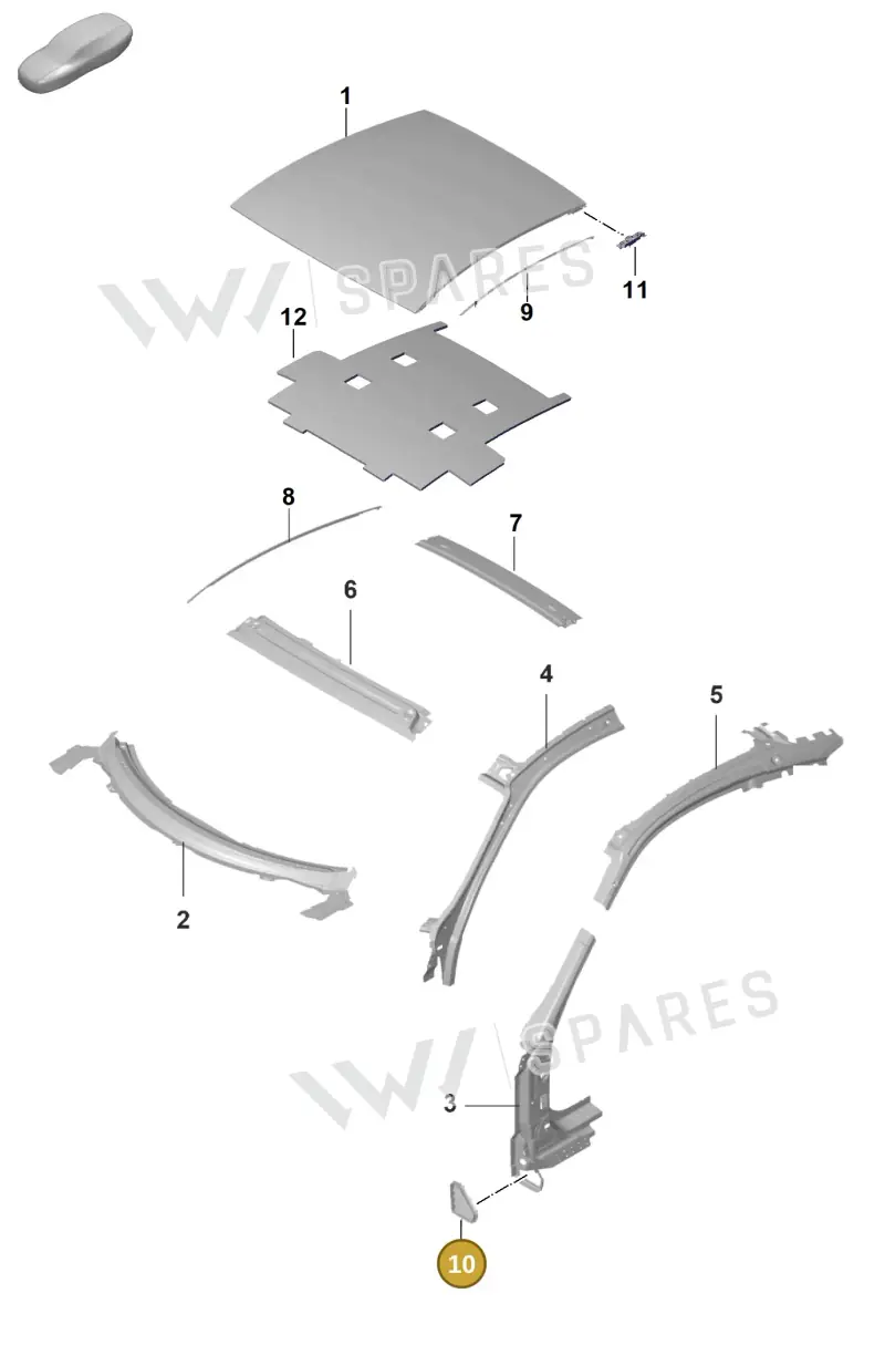 992819431 — Porsche 911 (2021-2022) diagram p59801450, position 10
