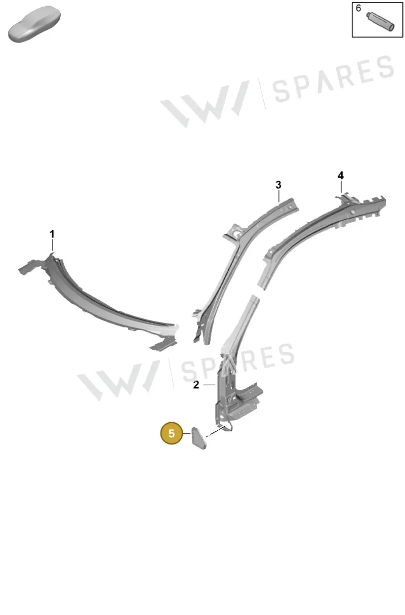 992819431 — Porsche 911 (2024-2025) diagram p63801120, position 5+8