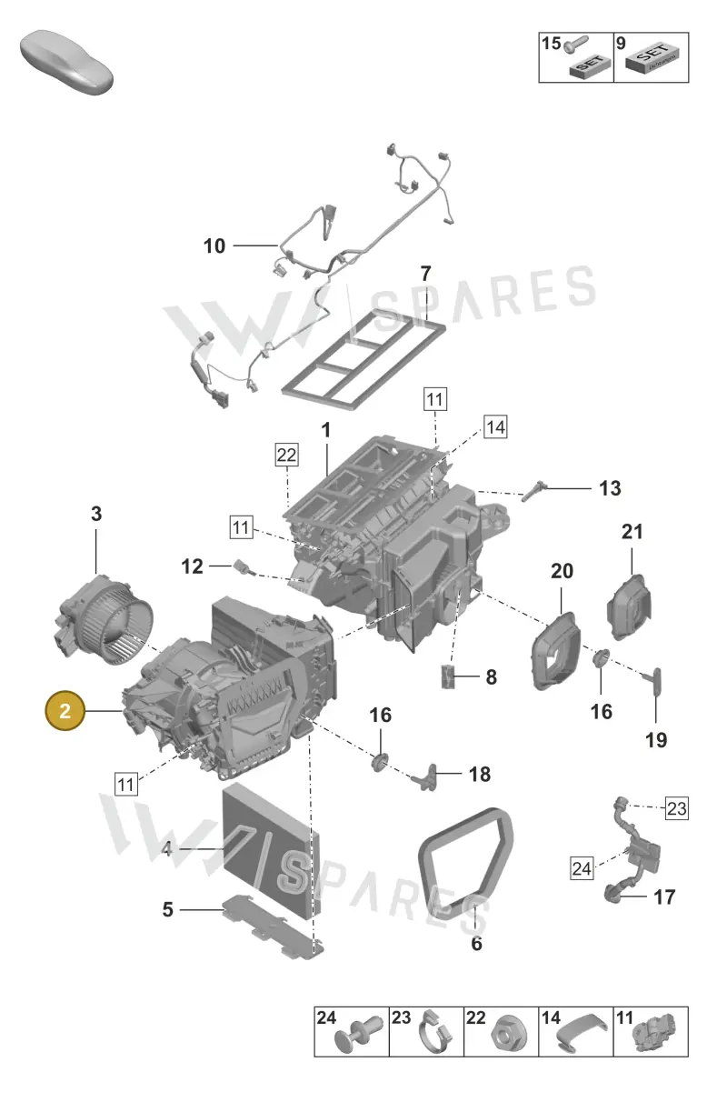 992820021 — Porsche 911 (2021-2022) diagram p53814000, position 2
