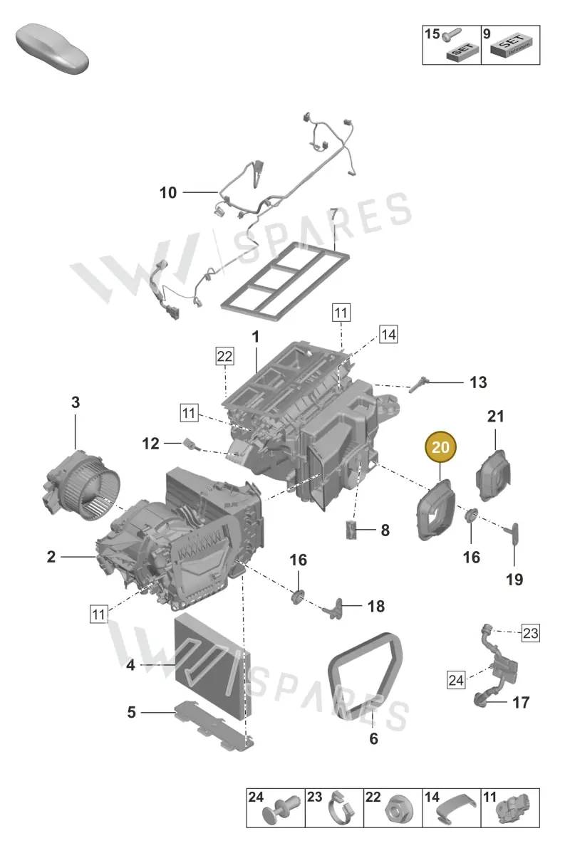 992820098 — Porsche 911 (2024-2025) diagram p53814000, position 20