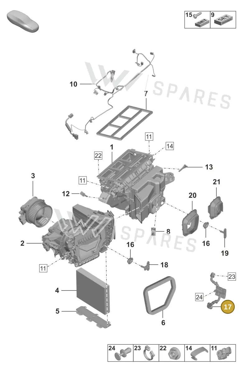 992820124B — Porsche 911 (2024-2025) diagram p53814000, position 17