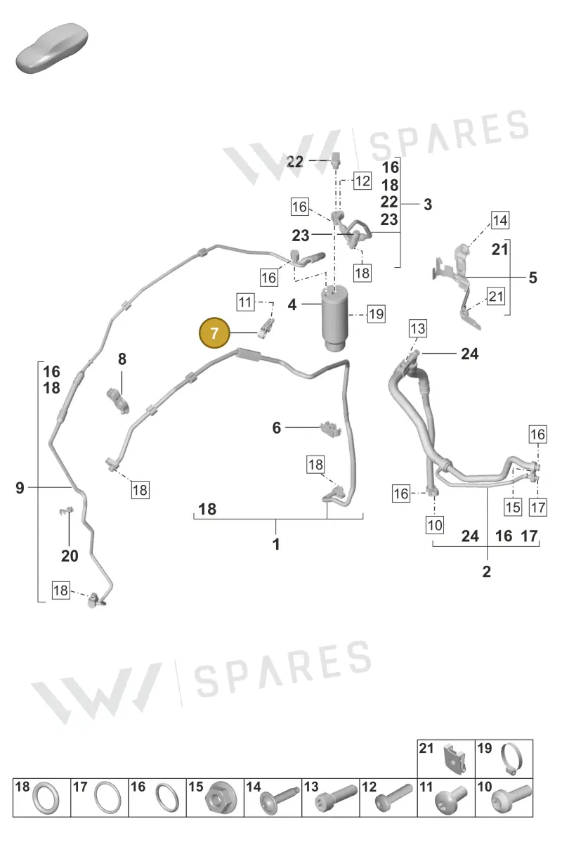 992820195 — Porsche 911 (2024-2025) diagram p53814700, position 7