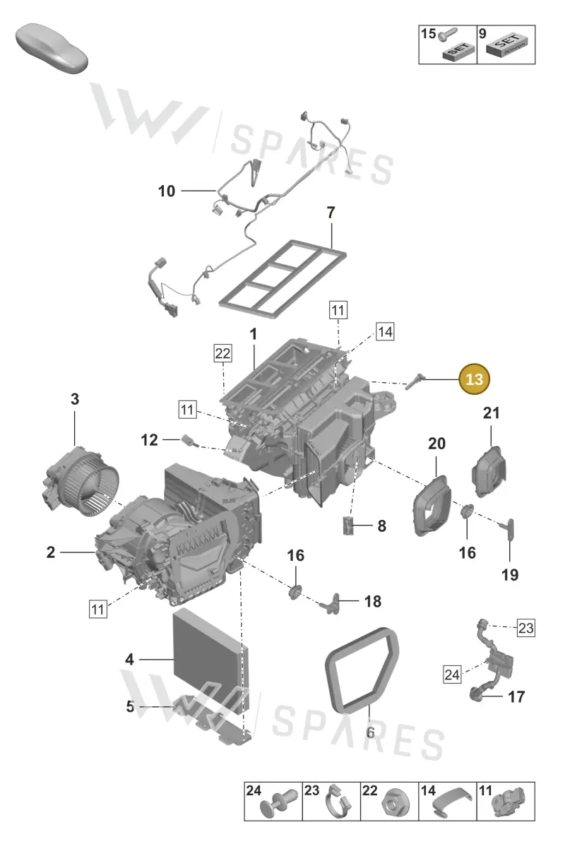 992820539 — Porsche 911 (2024-2025) diagram p53814000, position 13
