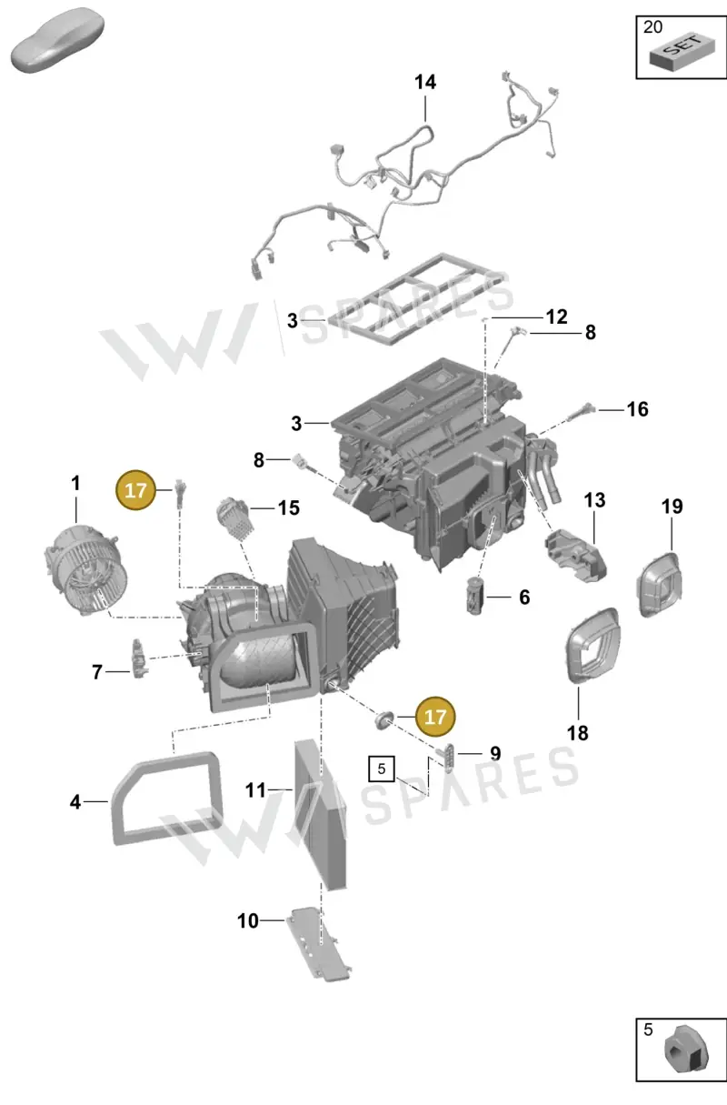 992820667 — Porsche Cayman GT4 (2019-) diagram p55813100, position 17