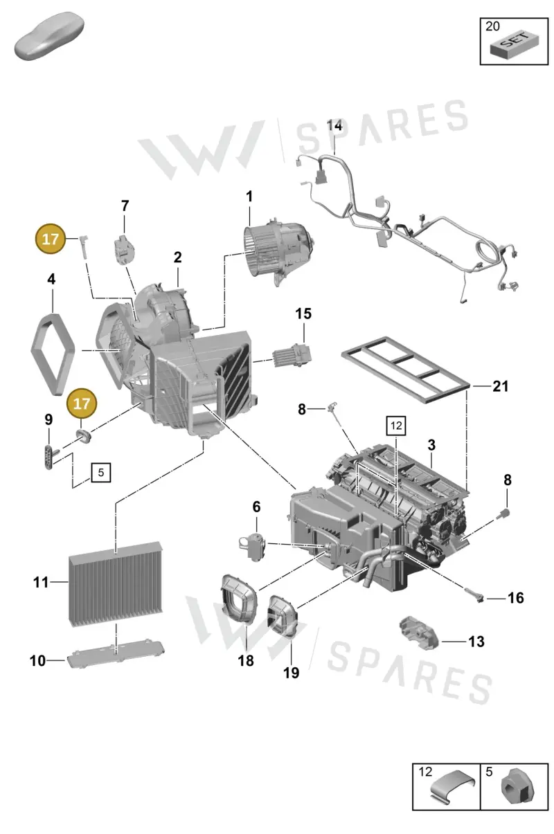 992820667 — Porsche Boxster Spyder (2019-) diagram p55814000, position 17