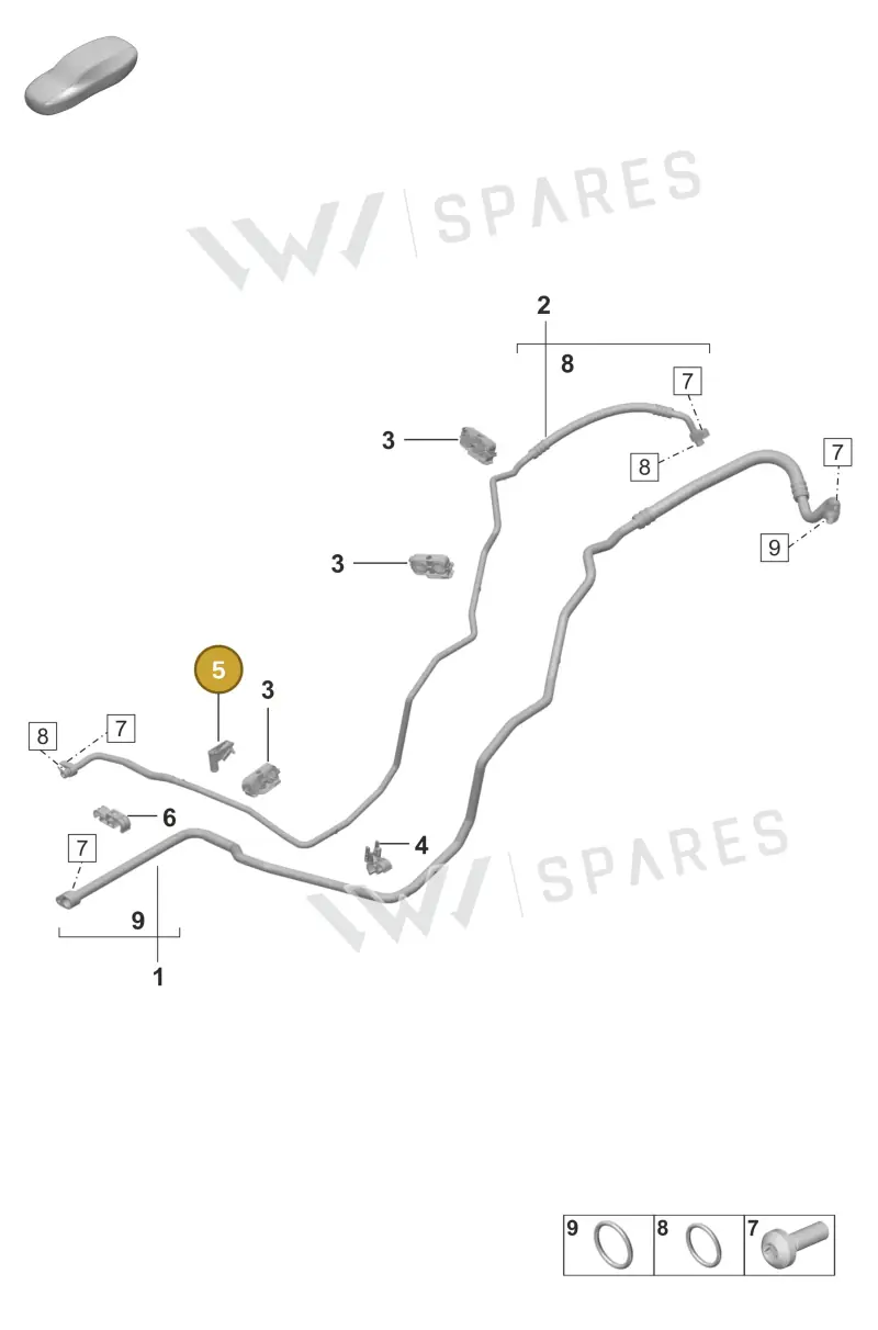 992820881 — Porsche 911 (2024-2025) diagram p53814500, position 5