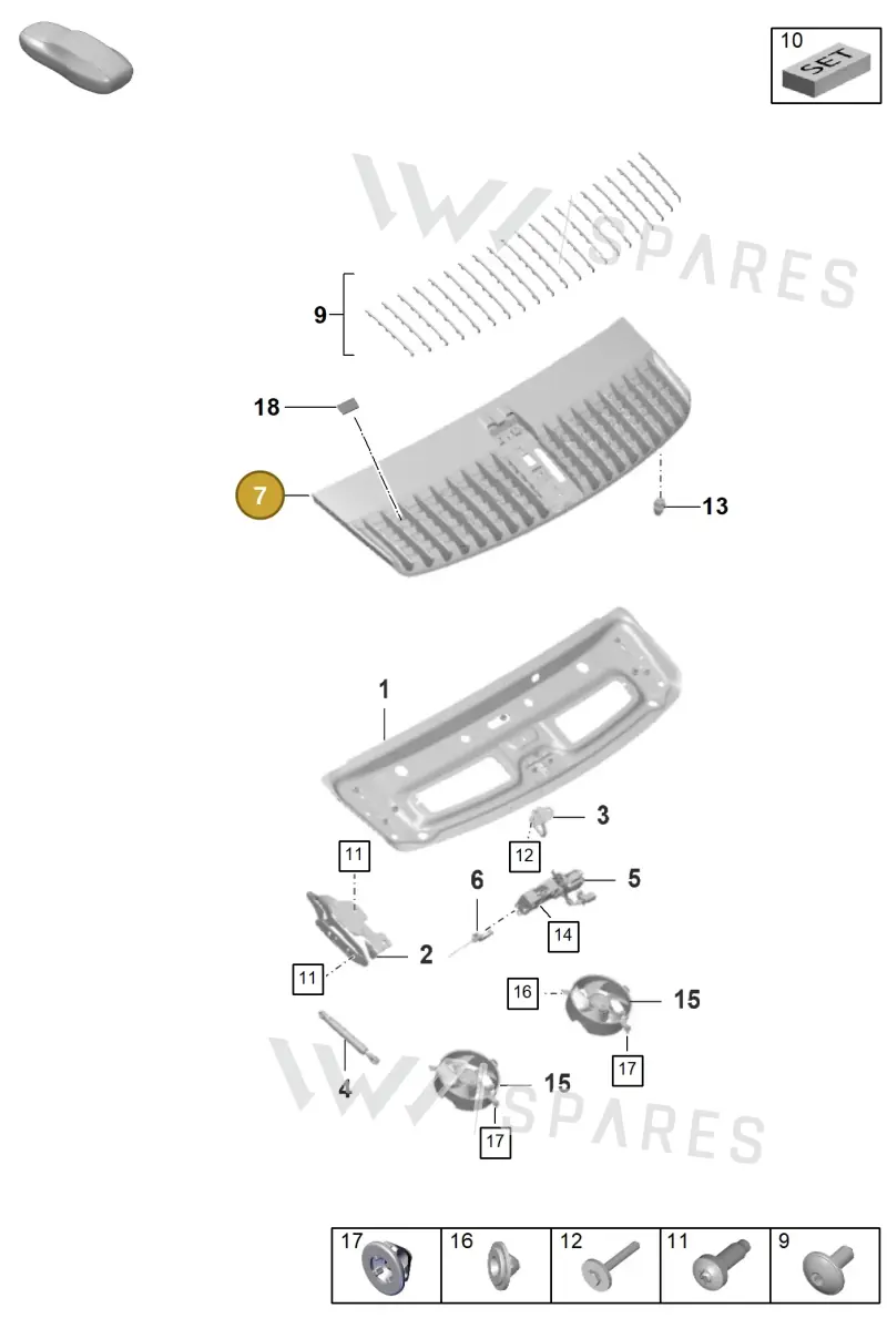 992827078B — Porsche 911 (2020-2022) diagram p57803100, position 7