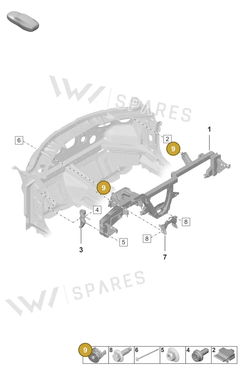 992827079 — Porsche 911 (2021-2022) diagram p53809200, position 9