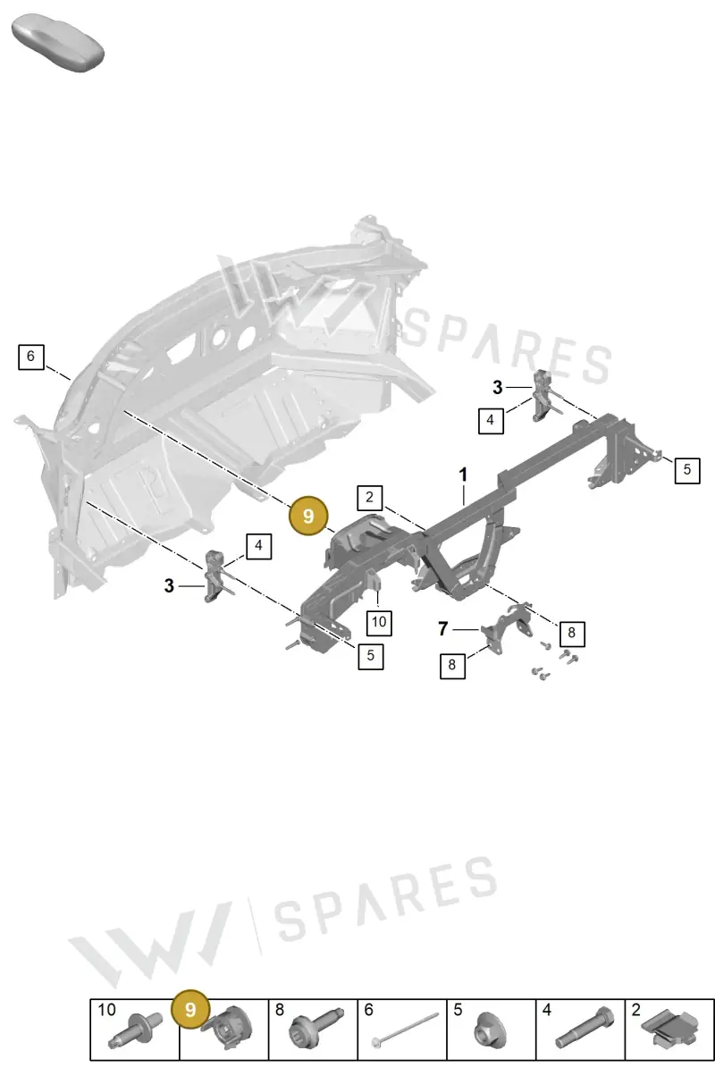 992827079 — Porsche 911 (2024-2025) diagram p63809150, position 9