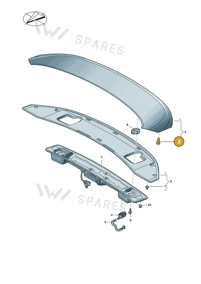992827500A — Audi RS e-tron GT (2020-2025) diagram 4j1827500, position 3