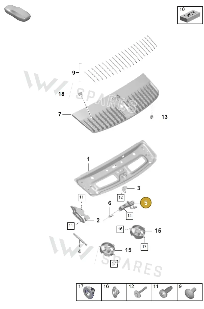 992827501B — Porsche 992 Sport Classic (2020-) diagram p57803100, position 5