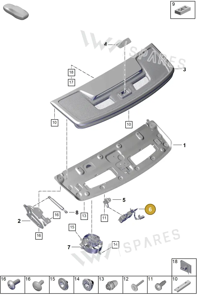 992827501B — Porsche GT3 RS (2021-) diagram p59803110, position 6