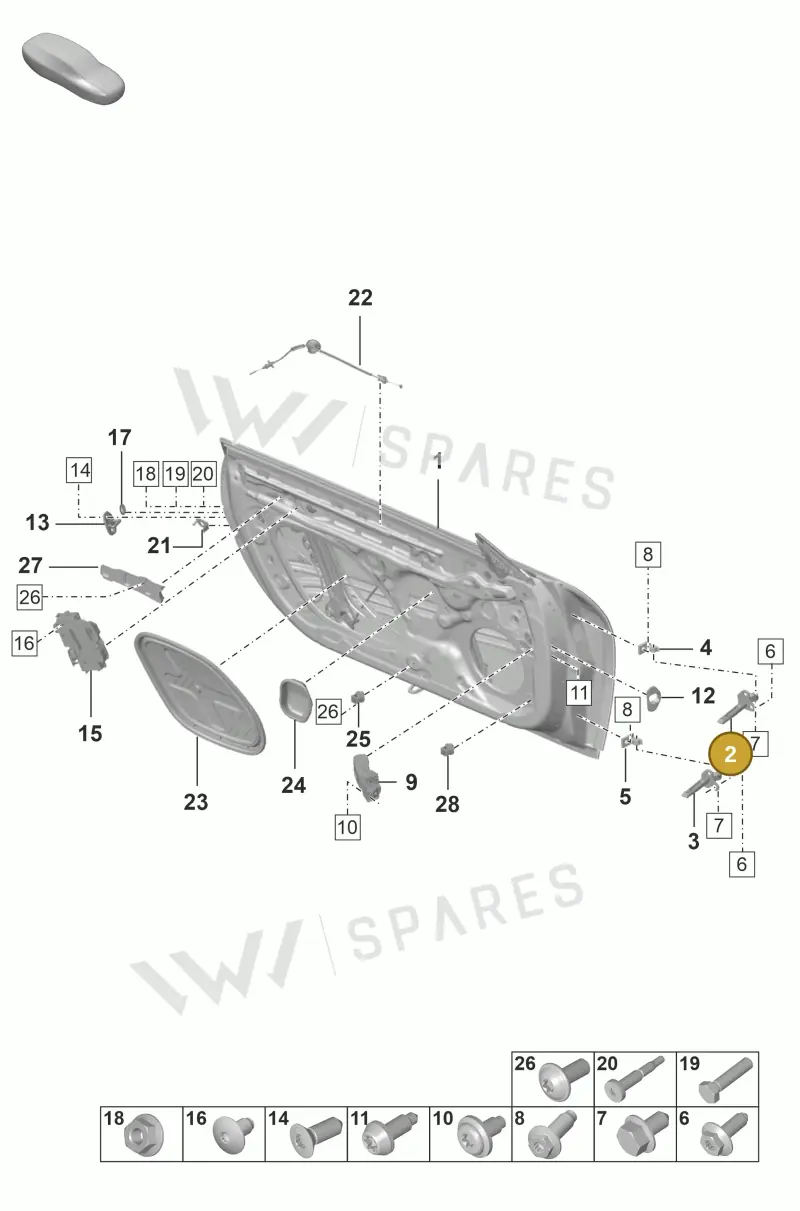 992831403A — Porsche 911 (2021-2022) diagram p53804000, position 2