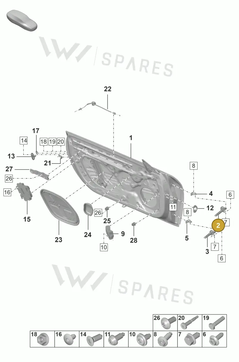 992831404 — Porsche GT3 RS (2021-) diagram p53804000, position 2