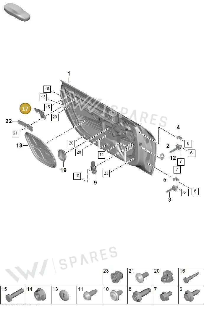 992839984A — Porsche 911 (2024-2025) diagram p63804000, position 17