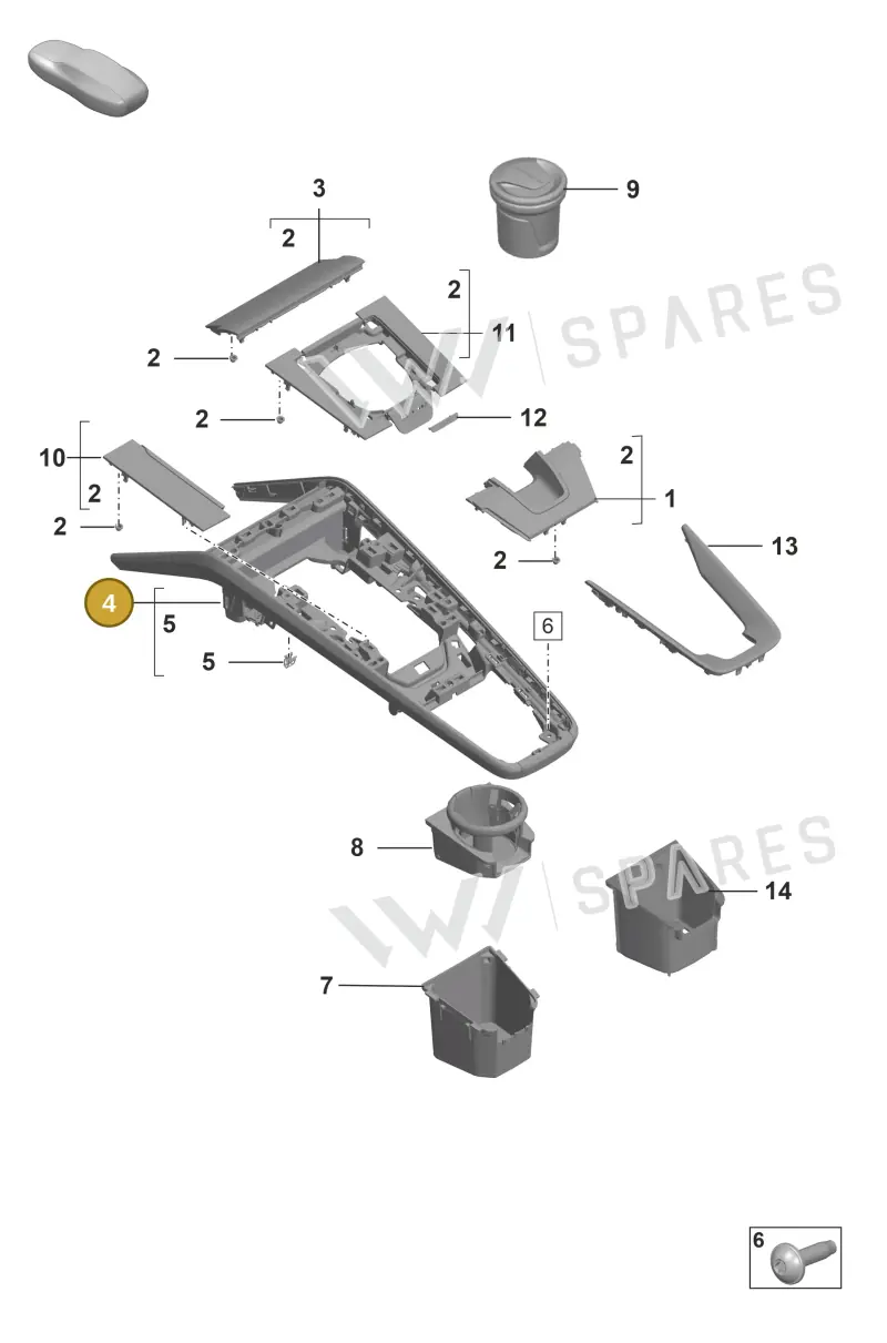 992853098HOU2 — Porsche 911 (2018-2024) diagram p53809300, position 4