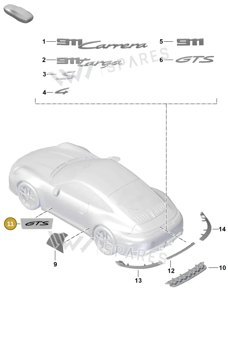 992853155 — Porsche 992 Carrera Coupe (2024-) diagram p63810000, position 11