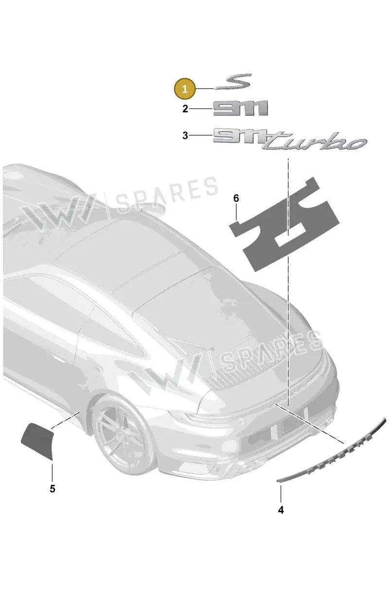 992853675BOU2 — Porsche 992 Sport Classic (2020-) diagram p57810000, position 1