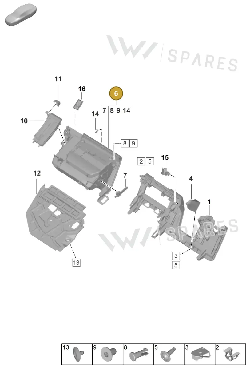 992857095SCC6 — Porsche GT3 RS (2021-) diagram p53809150, position 6